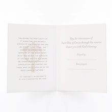 Load image into Gallery viewer, St. Rita Novena Card | Beige