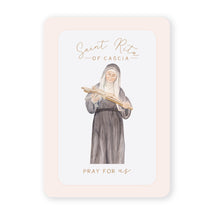 Load image into Gallery viewer, St. Rita Prayer Card | Pray For Us