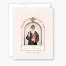 Load image into Gallery viewer, St. Charbel Novena Card | Beige