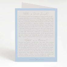 Load image into Gallery viewer, St. Joseph Novena Card | Light Blue