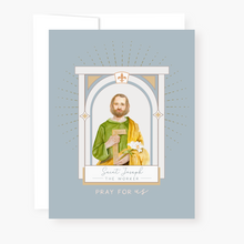Load image into Gallery viewer, St. Joseph the Worker Novena Card - front view