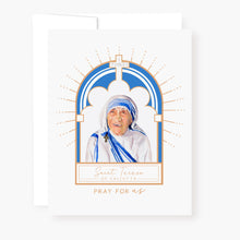 Load image into Gallery viewer, St. Teresa of Calcutta Novena Card | White