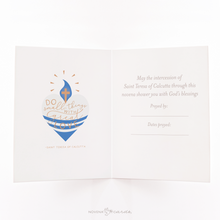 Load image into Gallery viewer, St. Mother Teresa of Calcutta Novena Card - inside view