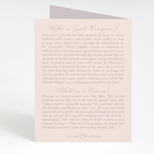 Load image into Gallery viewer, St. Peregrine Novena Card - back view