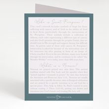 Load image into Gallery viewer, St. Peregrine Novena Card - back view