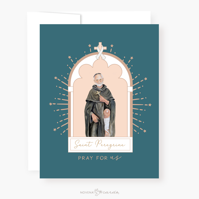 St. Peregrine Novena Card - front view