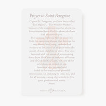 Load image into Gallery viewer, St. Peregrine Prayer Card | Blue Green