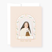Load image into Gallery viewer, St. Therese Novena Card - front view