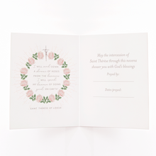 Load image into Gallery viewer, St. Therese Novena Card - inside view