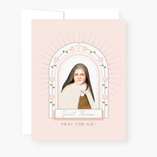 Load image into Gallery viewer, St. Therese Novena Card - front view