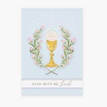Load image into Gallery viewer, Stay With Me Lord Prayer Card | Light Blue