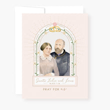 Load image into Gallery viewer, Sts. Louis and Zelie Martin Novena Card | Beige | Loss of Child