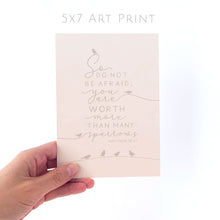 Load image into Gallery viewer, Worth More Than Many Sparrows | Matthew 10:31 | Art Print