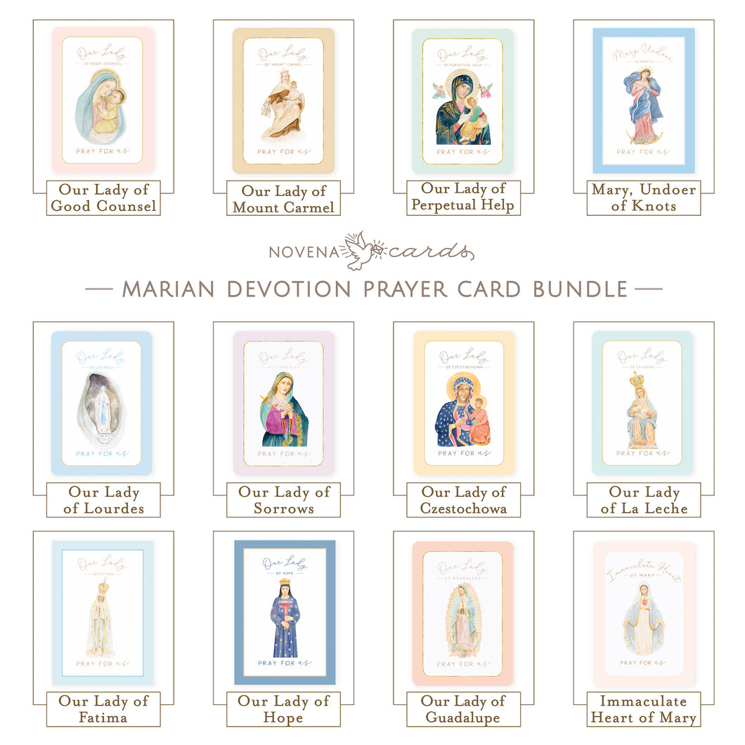 Marian Devotion Prayer Card Bundle
