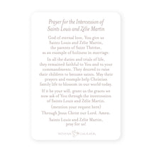 Load image into Gallery viewer, Sts. Zelie and Louis Martin Prayer Card | Beige
