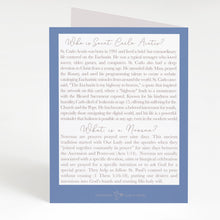 Load image into Gallery viewer, St. Carlo Acutis Novena Card | Blue
