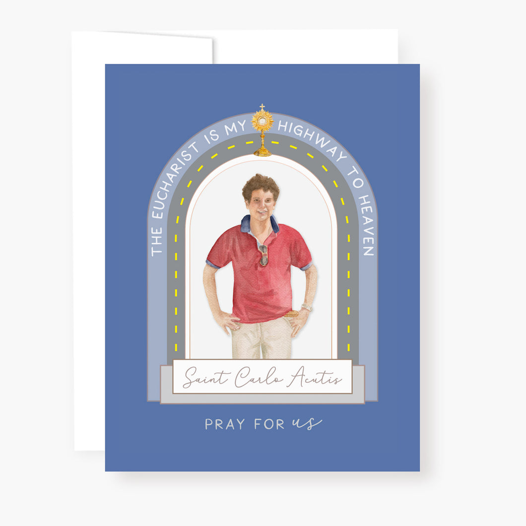 St. Carlo Acutis Novena Card | Blue