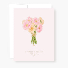 Load image into Gallery viewer, Rosary Card | Bouquet | Gerber Daisies | Pink
