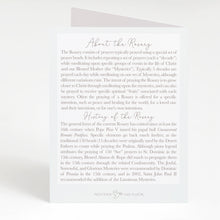 Load image into Gallery viewer, Rosary Card | Bouquet | Mixed Peonies
