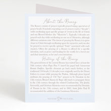 Load image into Gallery viewer, Rosary Card | Bouquet | White Cosmos
