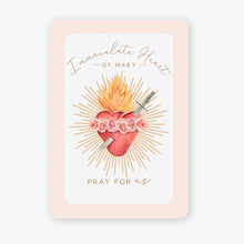 Load image into Gallery viewer, Immaculate Heart of Mary Prayer Card | Beige
