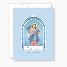 Load image into Gallery viewer, Mary, Undoer of Knots Novena Card | Blue