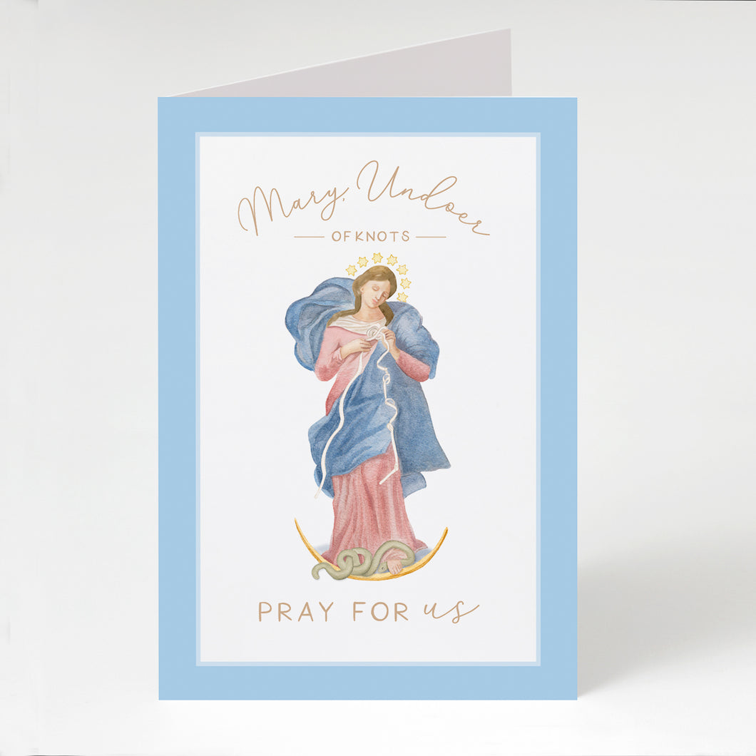 Mary, Undoer of Knots Prayer Card | Pray for Us