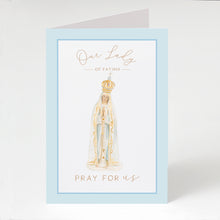 Load image into Gallery viewer, Our Lady of Fatima Prayer Card | Pray for Us
