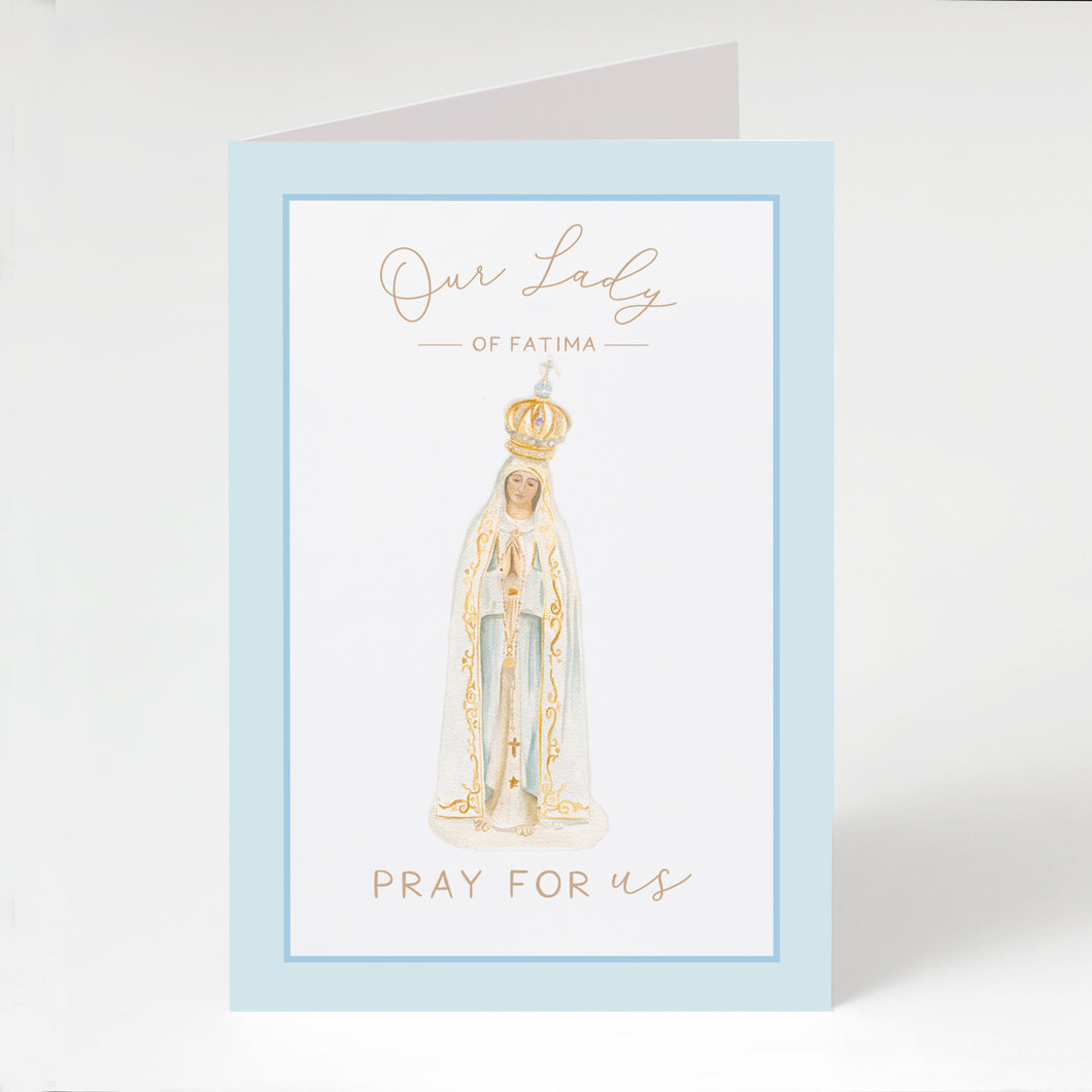 Our Lady of Fatima Prayer Card | Pray for Us