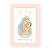 Load image into Gallery viewer, Our Lady of Good Counsel Prayer Card | Pink
