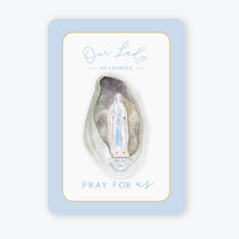 Load image into Gallery viewer, Our Lady of Lourdes Prayer Card | Blue