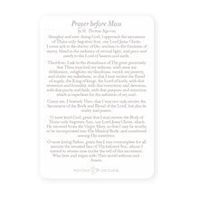 Load image into Gallery viewer, Prayer Before Mass Prayer Card | Blue
