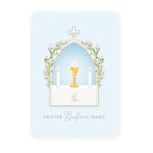 Load image into Gallery viewer, Prayer Before Mass Prayer Card | Blue
