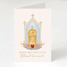 Load image into Gallery viewer, Prayer for a Visit to the Blessed Sacrament | Beige
