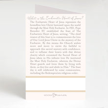 Load image into Gallery viewer, Prayer to the Eucharistic Heart of Jesus | Beige
