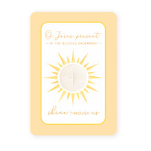 Load image into Gallery viewer, Radiating Christ Prayer Card | Yellow
