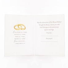 Load image into Gallery viewer, Rosary Card | Anniversary Heart | Wedding Anniversary | Beige
