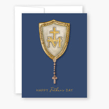 Load image into Gallery viewer, Rosary Card | Rosary Shield | Father&#39;s Day
