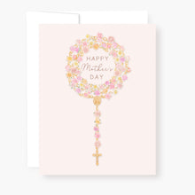 Load image into Gallery viewer, Rosary Card | Rosary of Roses | Mother&#39;s Day
