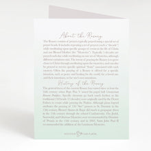 Load image into Gallery viewer, Rosary Card | Sacrament | Diaconate Ordination
