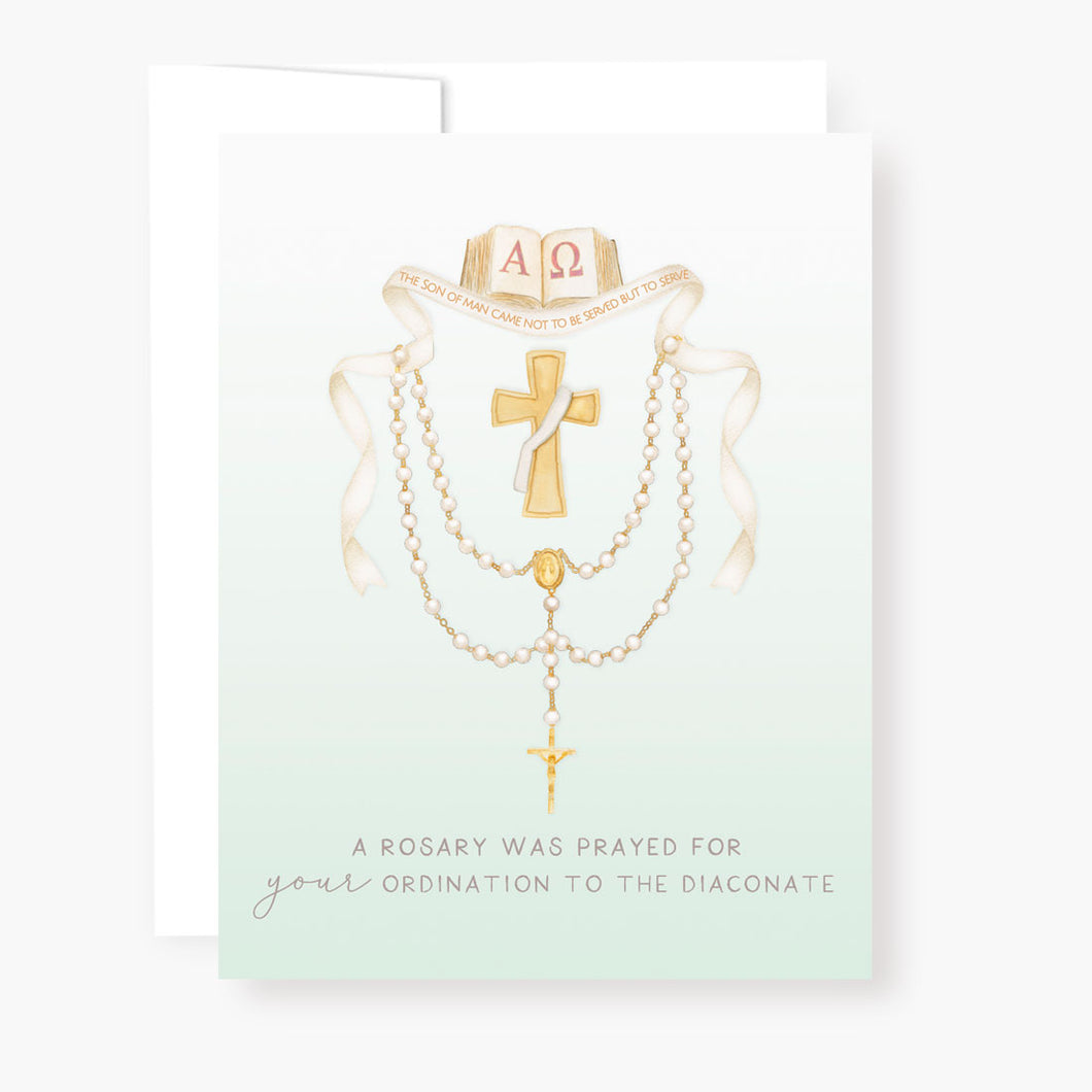 Rosary Card | Sacrament | Diaconate Ordination