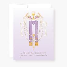 Load image into Gallery viewer, Rosary Card | Sacrament | Priestly Ordination
