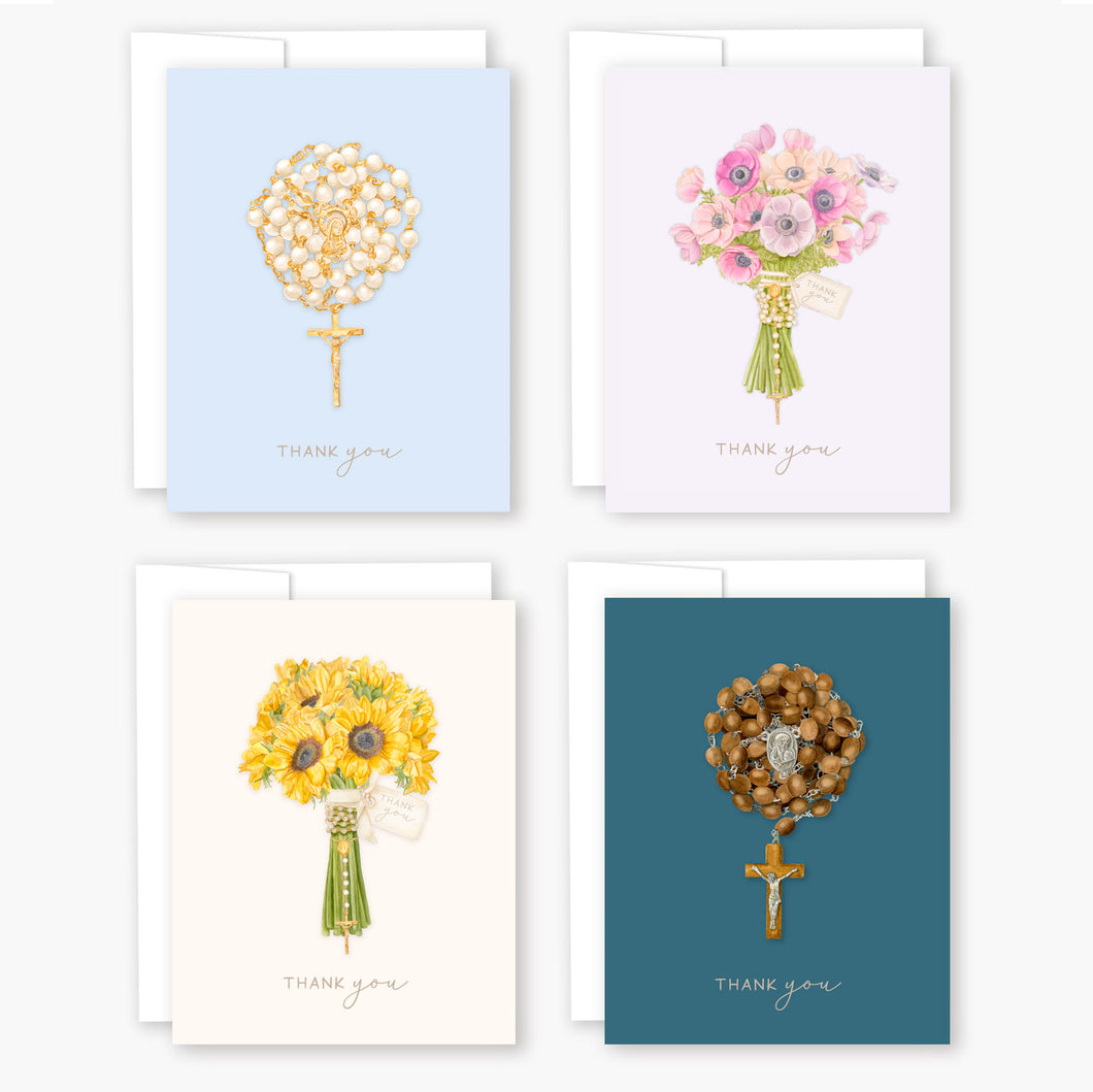 Rosary Card | Mixed Set | Thank You