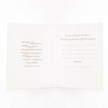 Load image into Gallery viewer, Spiritual Bouquet Card | Prayer Offerings Wreath | Navy Blue
