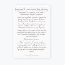 Load image into Gallery viewer, St. Anthony Prayer Card | Pray For Us
