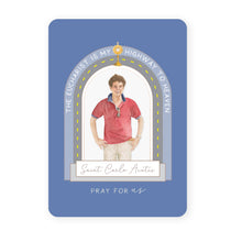 Load image into Gallery viewer, St. Carlo Acutis Prayer Card | Blue
