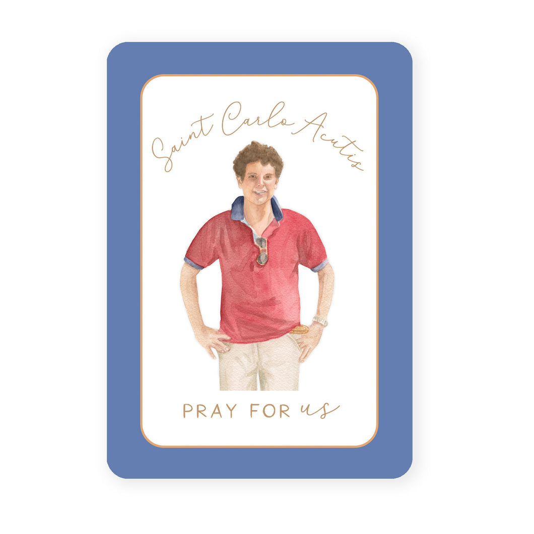St. Carlo Acutis Prayer Card | Pray For Us
