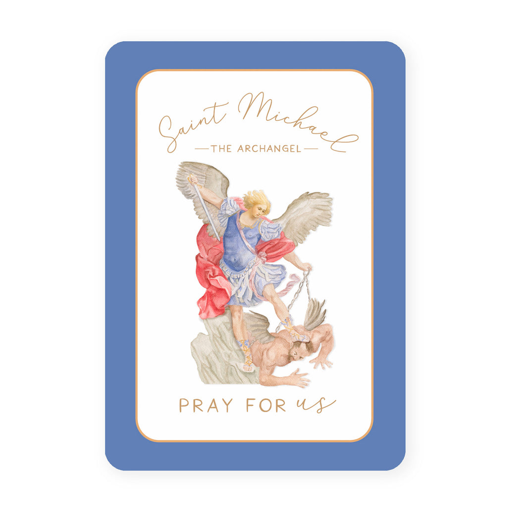 St. Michael the Archangel | Pray for Us |  Prayer Card