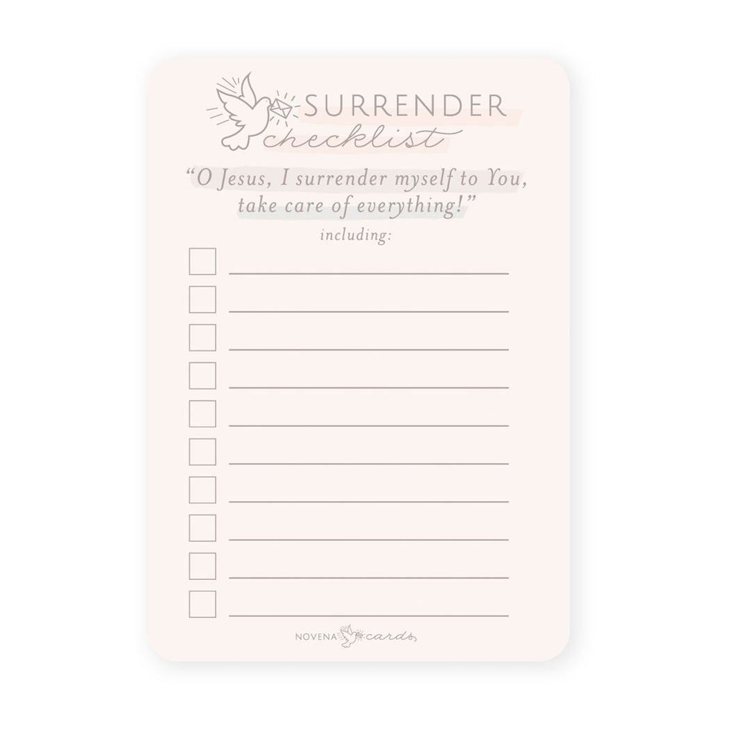 Surrender Checklist (Pack of 5)