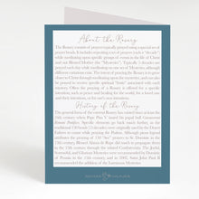 Load image into Gallery viewer, Rosary Card | Wooden Rosary | Teal | Thank You

